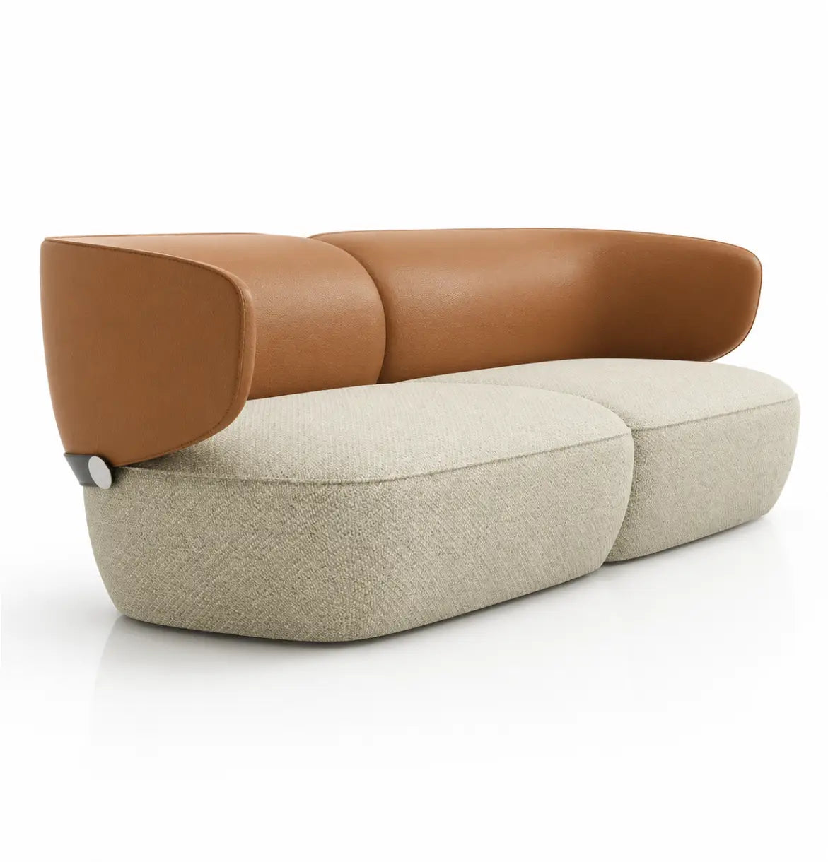 Gran 3-Seater Sofa Consumer KANO Beige Fabric Seat Tan 8-10 Weeks