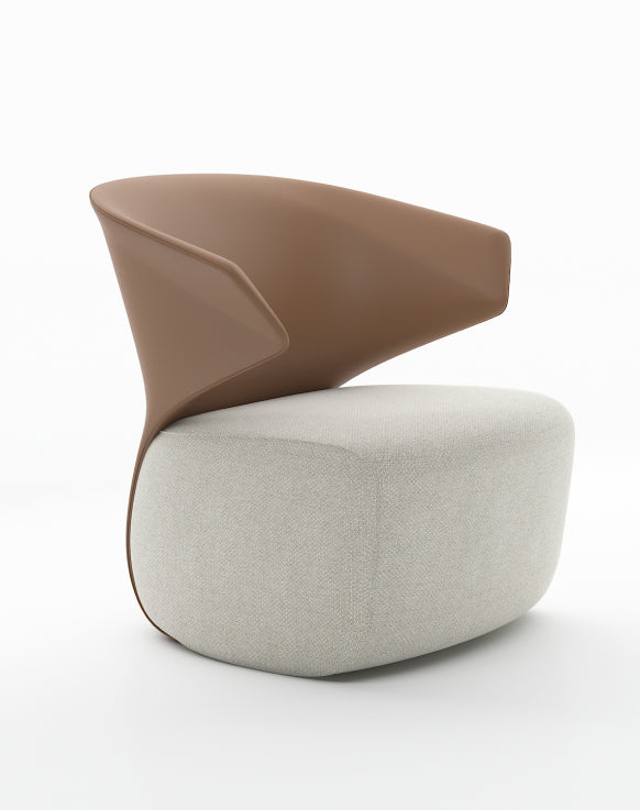Yoda Executive Lounge Chair Consumer KANO Tan Beige Fabric Seat 8-10 Weeks