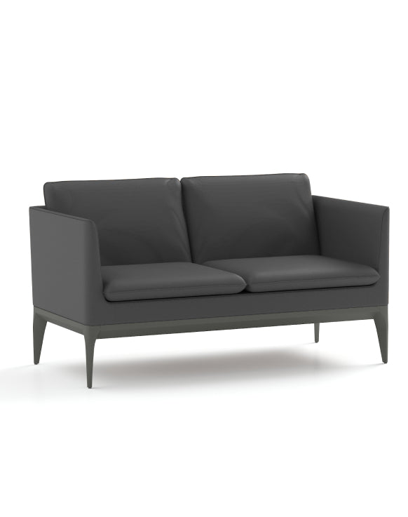 Newport Castle 2-Seater Sofa Consumer KANO Grey Vegan Leather 8-10 Weeks