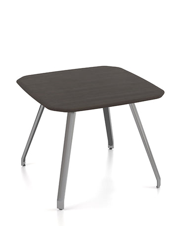 Gaddi Small Meeting Table Consumer KANO W1000 x D1000 x H750mm CY08 Dark Chocolate Walnut 8-10 Weeks