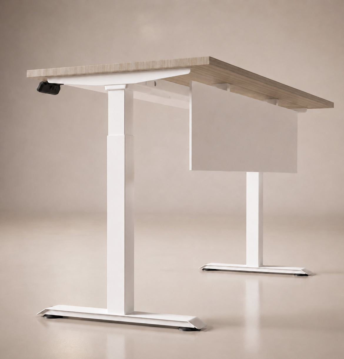 iTech Elite Sit & Stand Straight Desk Consumer KANO CF09 Log Walnut W1200 x D700 x H620-1270mm 8-10 Weeks