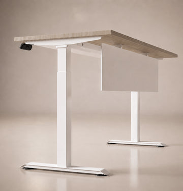 iTech Elite Sit & Stand Straight Desk Consumer KANO CF09 Log Walnut W1200 x D700 x H620-1270mm 8-10 Weeks