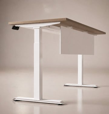 iTech Premium Sit & Stand Straight Desk Consumer KANO W1200 x D700 x H715-1210mm CF12 Coffee Walnut 8-10 Weeks