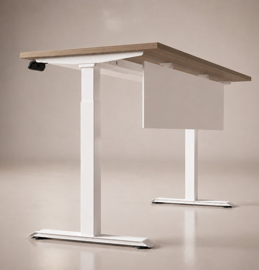 iTech Premium Sit & Stand Straight Desk Consumer KANO W1200 x D700 x H715-1210mm CF12 Coffee Walnut 8-10 Weeks