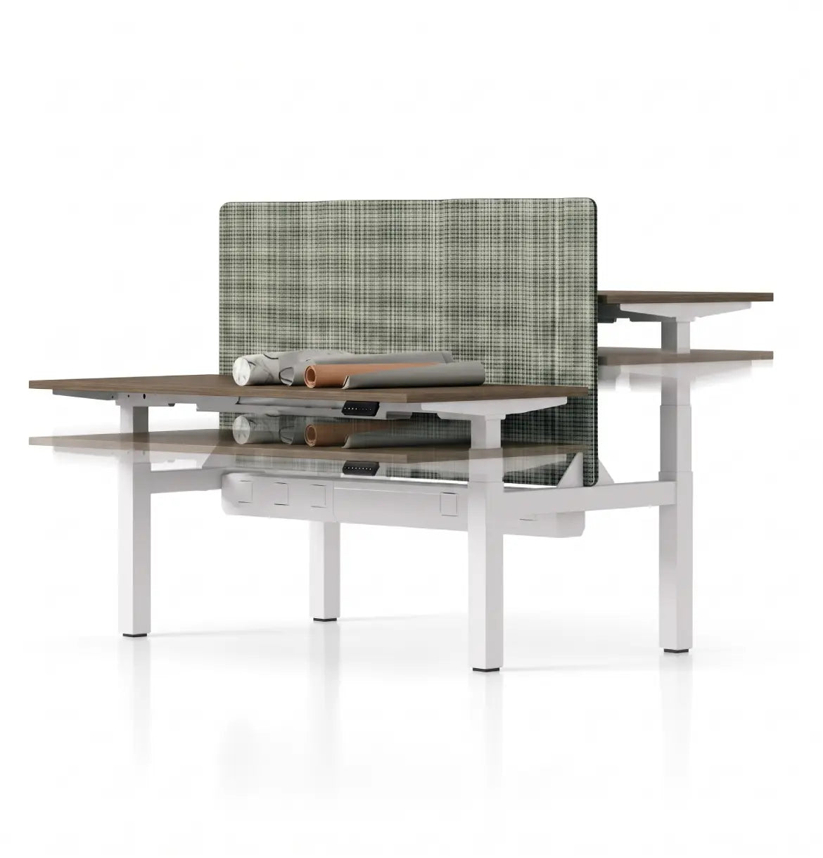 iTech Sit & Stand - Cluster of 2,4,6,8, or 10-Pax Consumer KANO CF12 Coffee Walnut 1200 8-10 Weeks