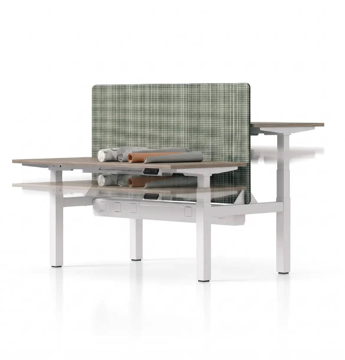 iTech Sit & Stand - Cluster of 2,4,6,8, or 10-Pax Consumer KANO CF09 Log Walnut 1200 8-10 Weeks