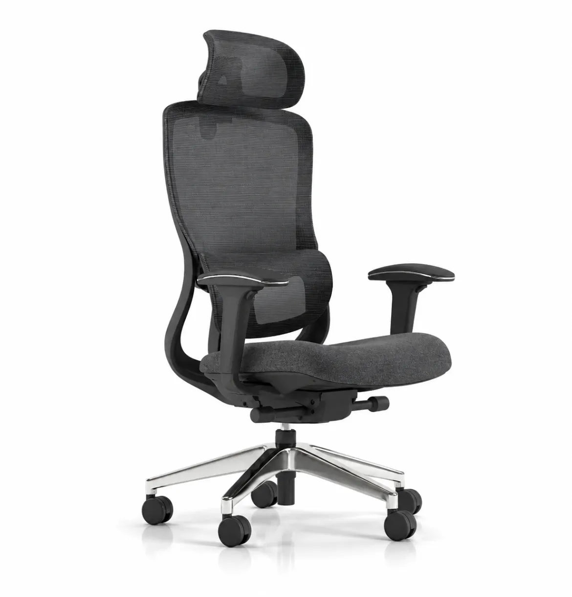 Karman Highback Consumer KANO Fabric Seat + Self Adjusting Synchro Mechanism Black 8-10 Weeks