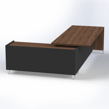 Linea Due with Credenza Return Consumer BAFCO Walnut 2000 30 Days
