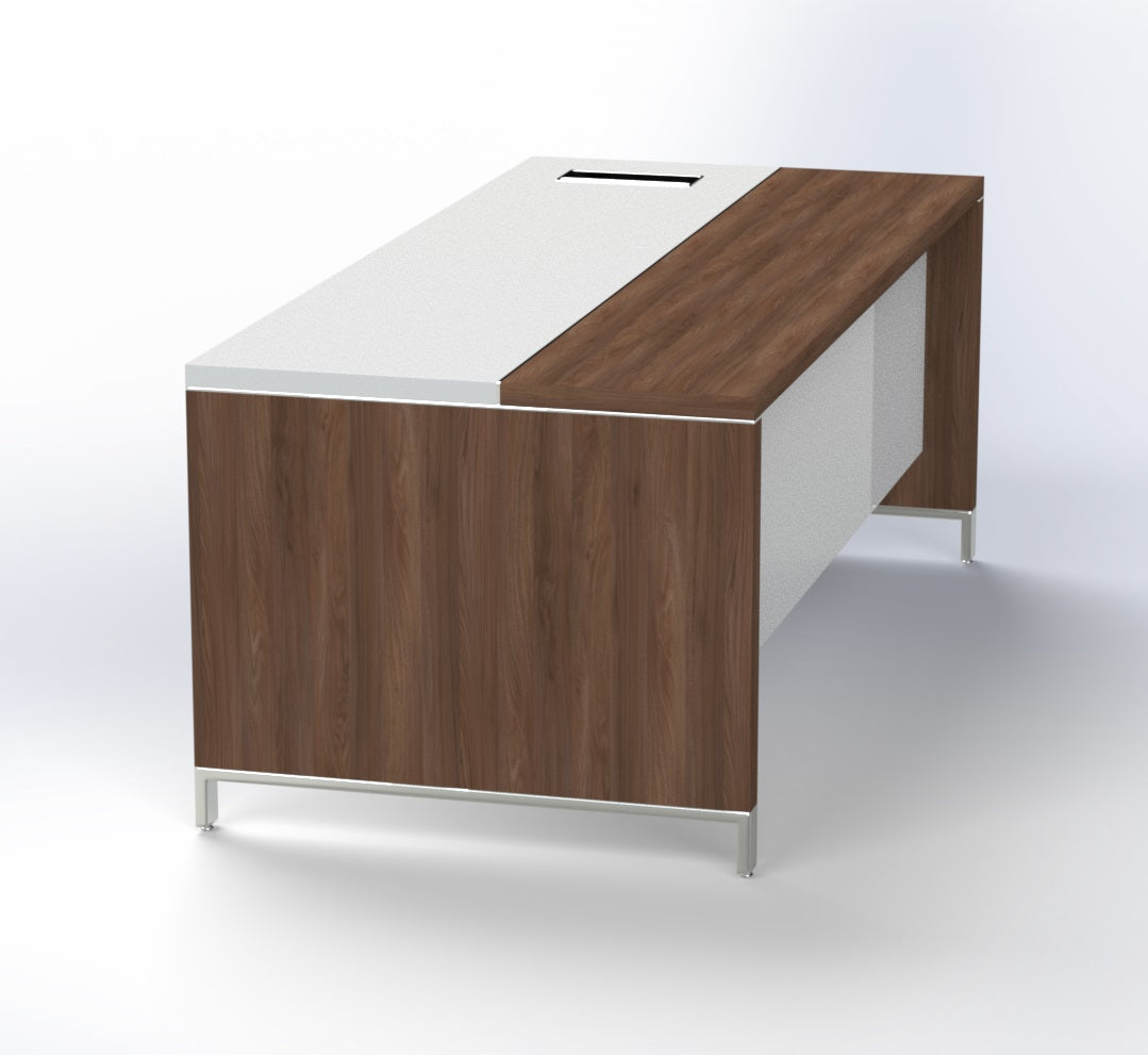 Linea Due Straight Desk (Premium) - BAFCO