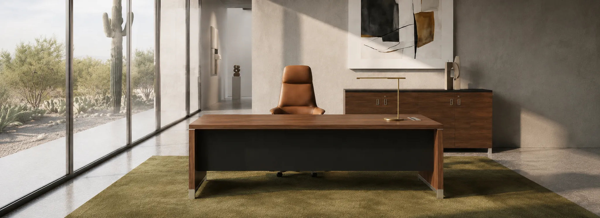 Linea Due Straight Desk | BAFCO