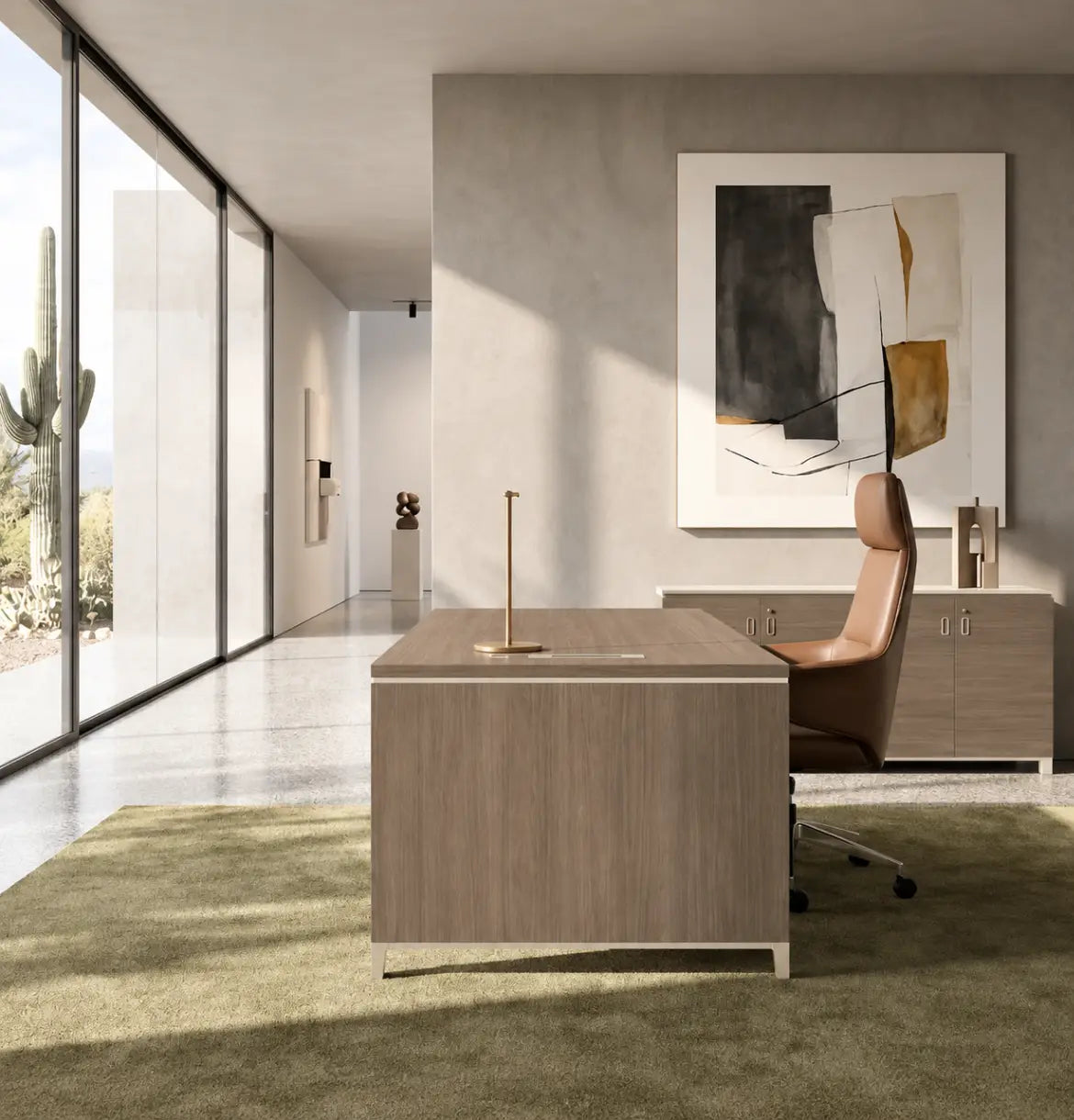 Linea Due Straight Desk Consumer BAFCO