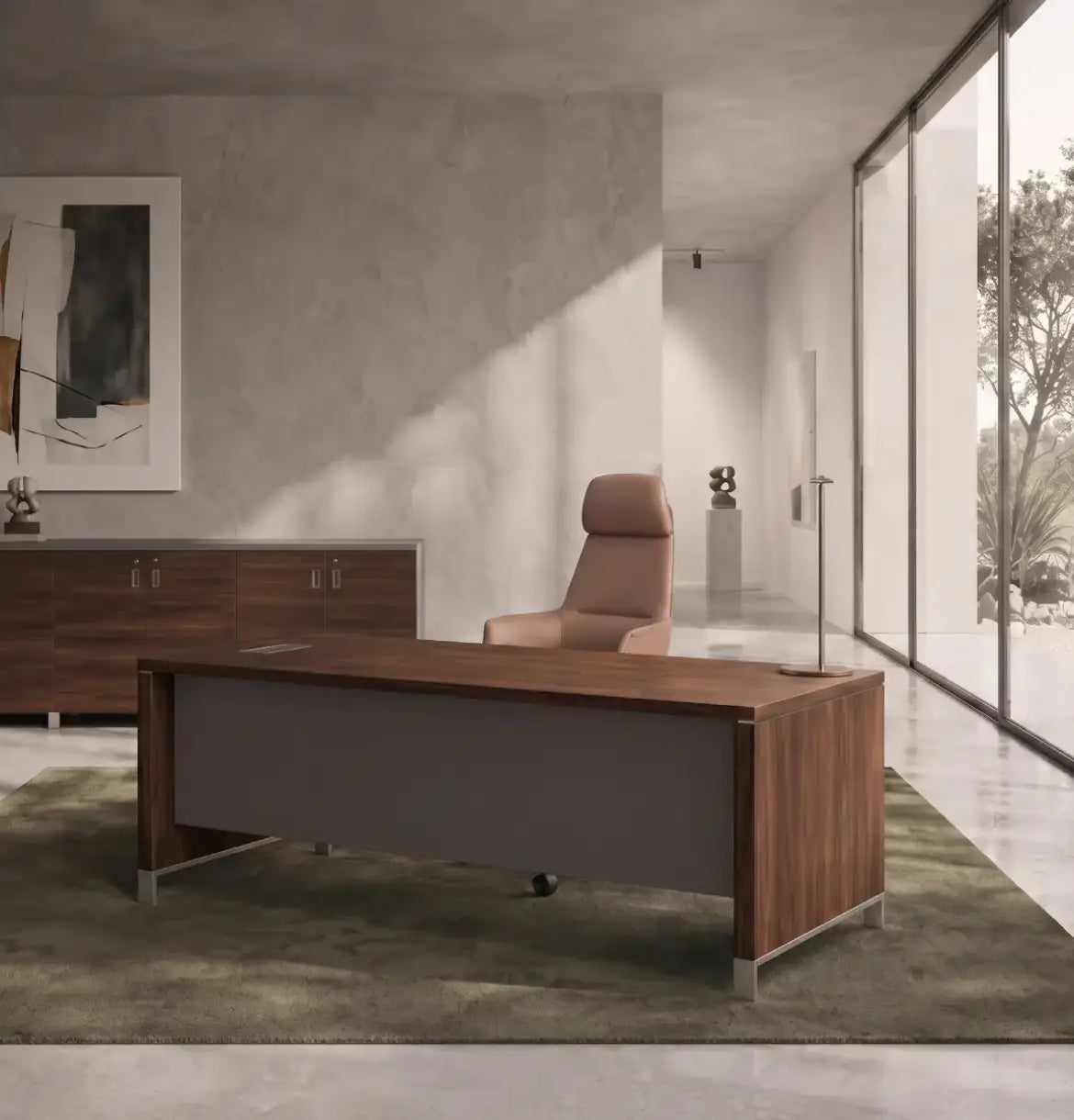 Linea Due Straight Desk Consumer BAFCO Grey 1400 30 Days