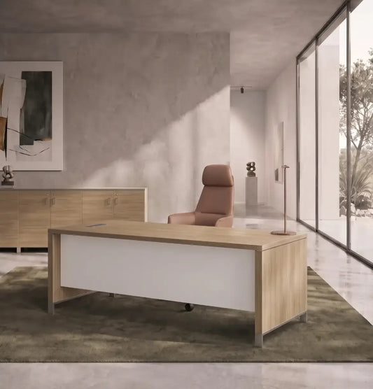 Linea Due Straight Desk Consumer BAFCO White 1400 30 Days