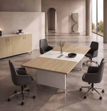 Linea Due Meeting Table Consumer BAFCO White 2400 30 Days