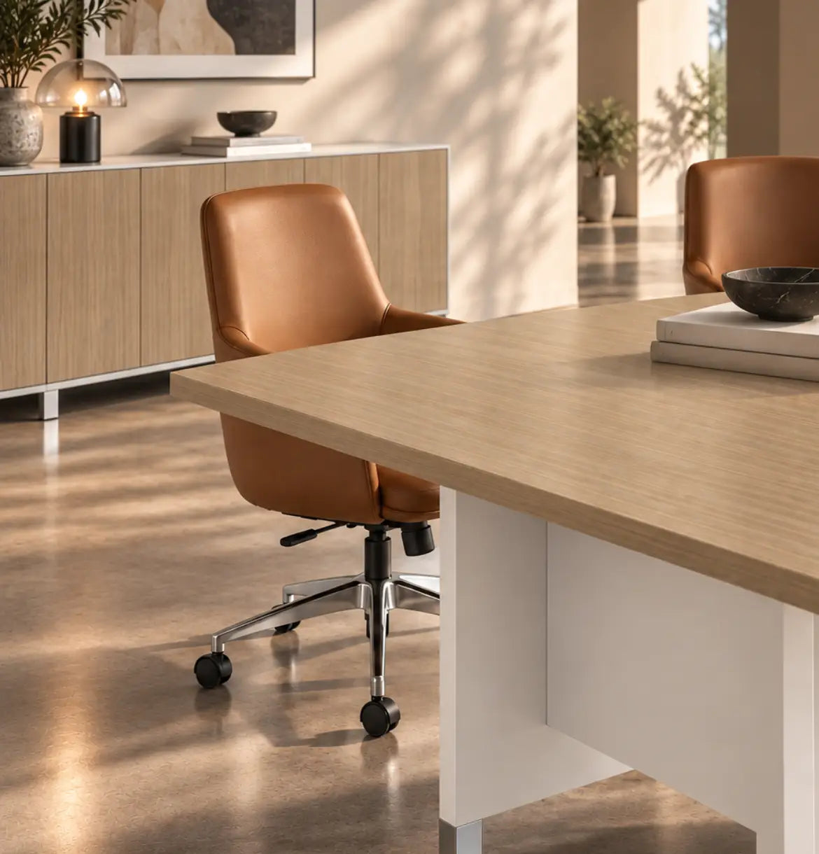 Linea Due Square Meeting Table Consumer BAFCO