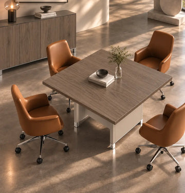 Linea Due Square Meeting Table Consumer BAFCO