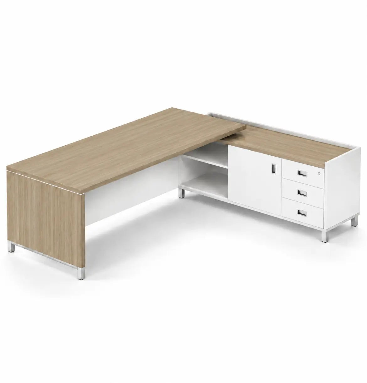 Linea Due with Credenza Return Consumer BAFCO