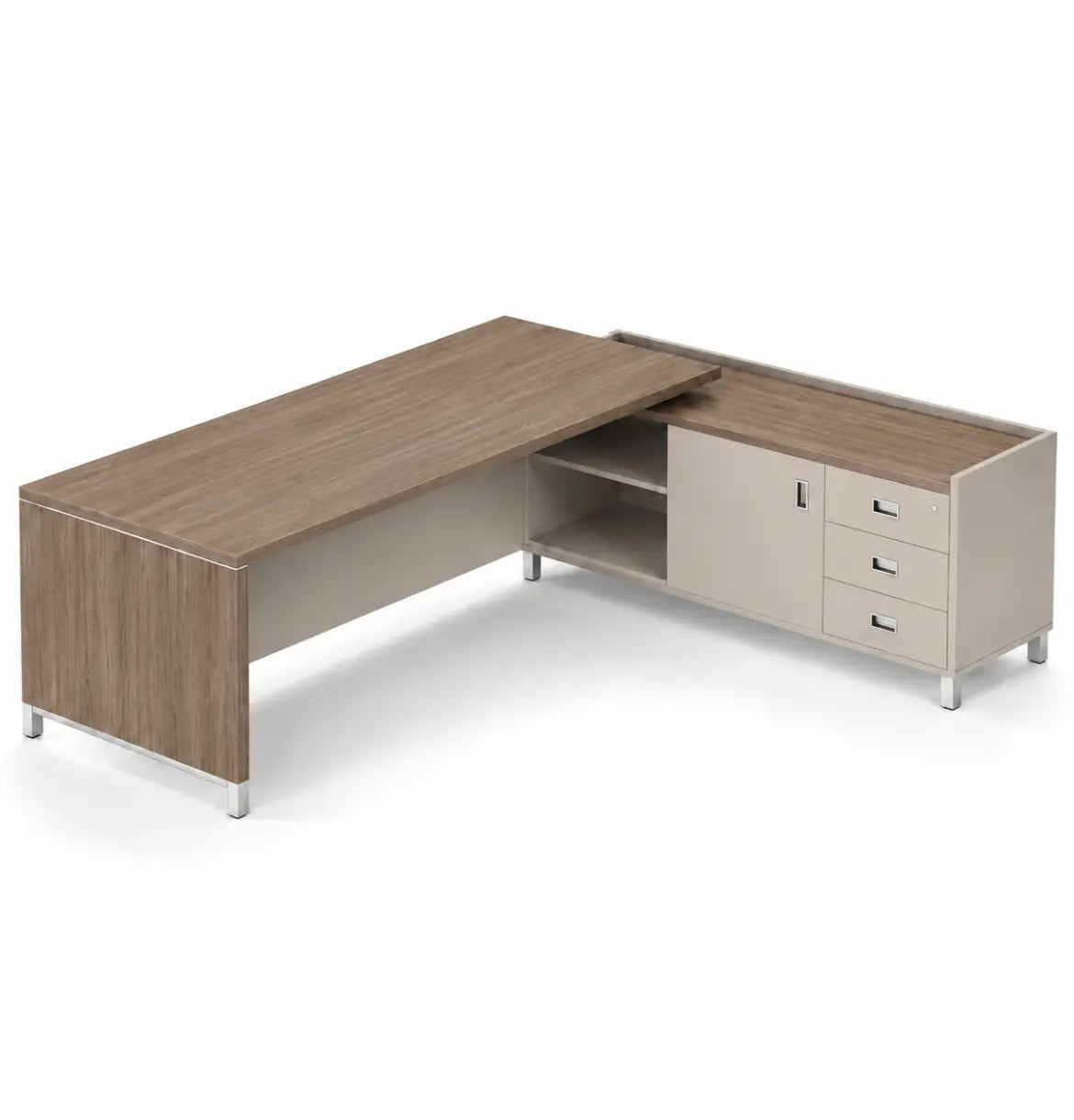 Linea Due with Credenza Return Consumer BAFCO