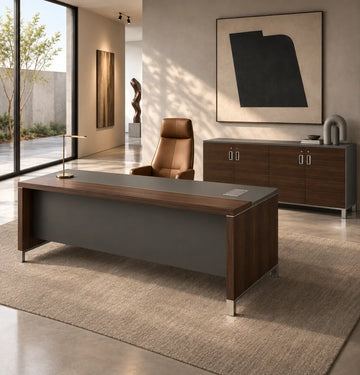Linea Due Straight Desk (Premium) Consumer BAFCO Grey 1400 30 Days