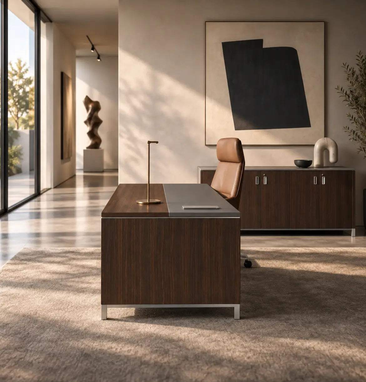 Linea Due Straight Desk (Premium) Consumer BAFCO