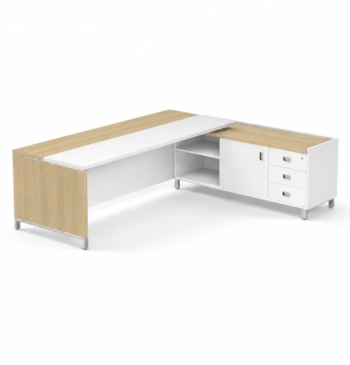 Linea Due with Credenza Return (Premium) Consumer BAFCO