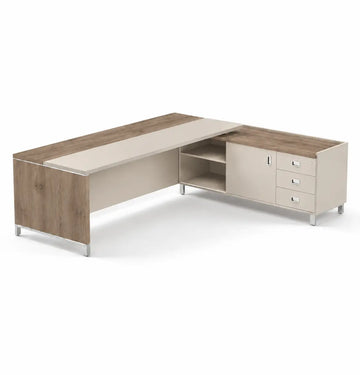 Linea Due with Credenza Return (Premium) Consumer BAFCO
