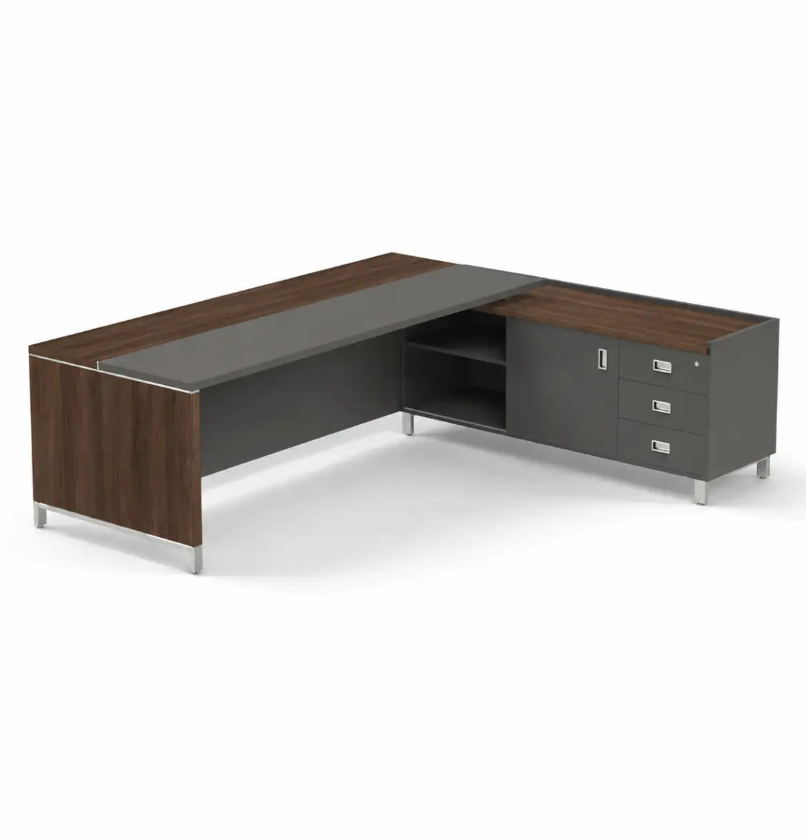 Linea Due with Credenza Return (Premium) Consumer BAFCO