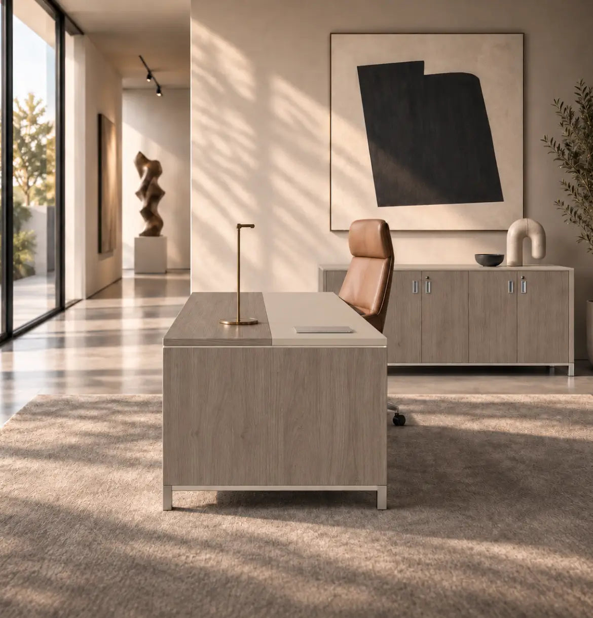 Linea Due Straight Desk (Premium) Consumer BAFCO