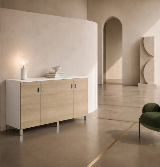 Linea Due Credenza Consumer BAFCO White 1600 30 Days