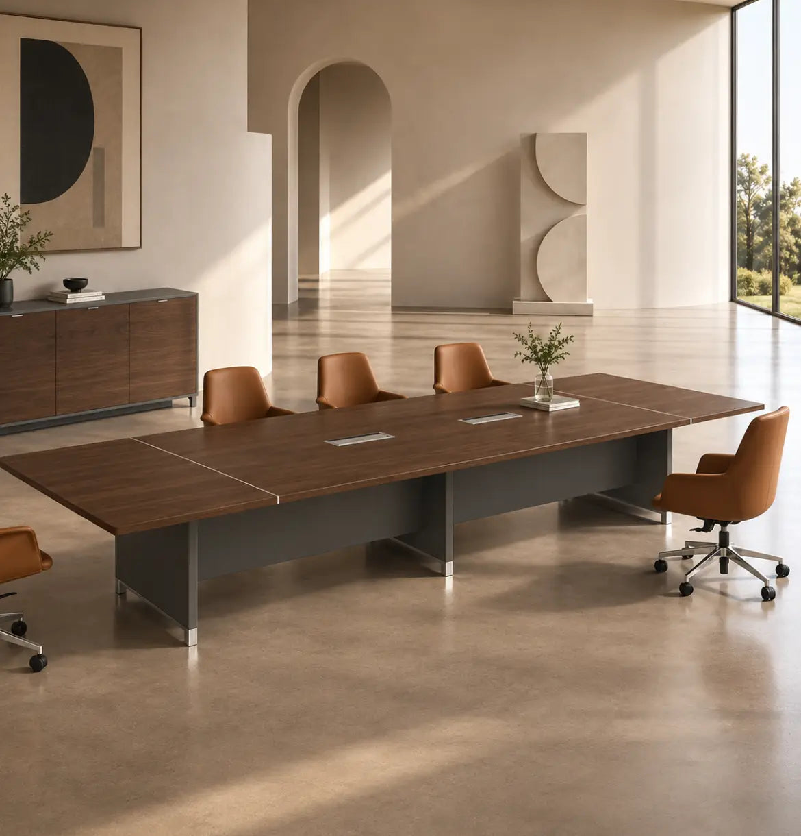 Linea Due Conference Table Consumer BAFCO Grey 4000 30 Days