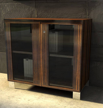 Linea Uno Small Cabinet with Glass Doors