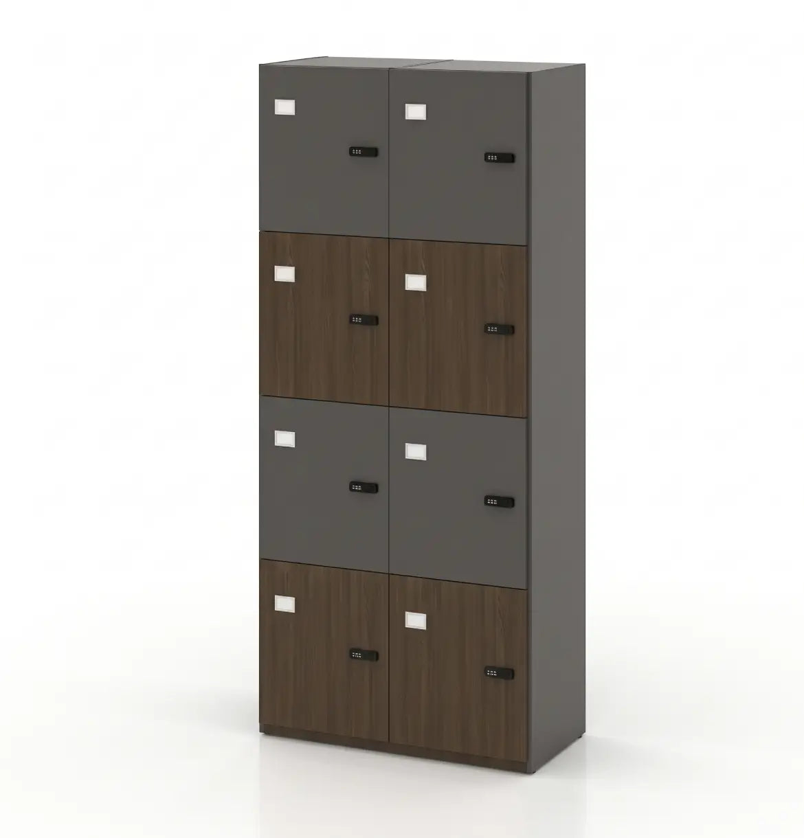 Universal Lockers (Meteor Grey Body) Consumer KANO CF42 Mocha Oak 8-10 Weeks