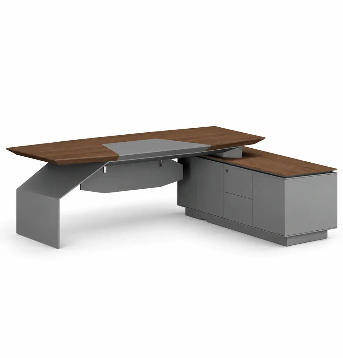 Lorenzo Presidential Desk (3 Sizes) Consumer KANO CY07 American Walnut 2400 8-10 Weeks