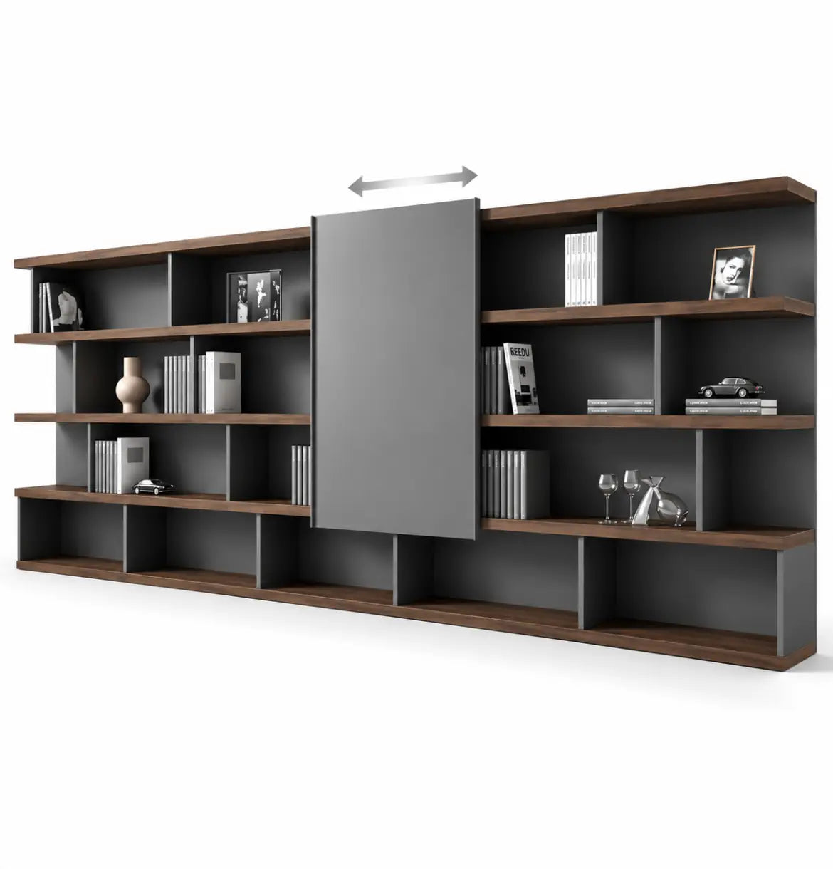 Lorenzo Executive Wall Storage Consumer KANO CY07 American Walnut 4200 2-5 Working Days