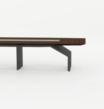 Lorenzo Boardroom Table Consumer KANO W4200 x D1400 x H760mm CY07 American Walnut 8-10 Weeks