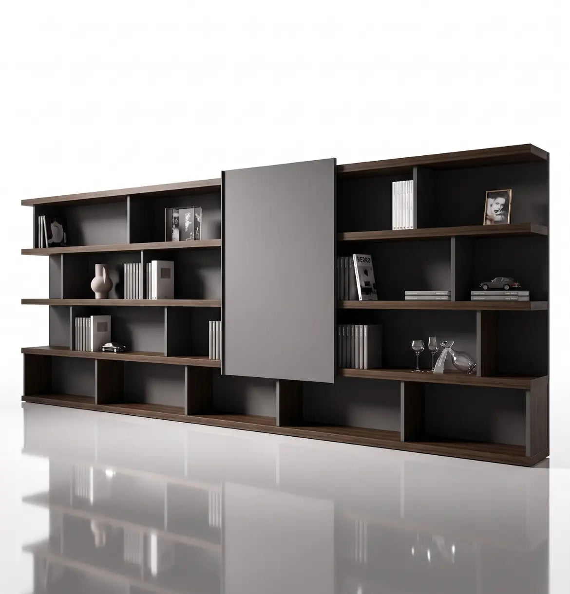 Lorenzo Executive Wall Storage Consumer KANO CY20 Alpine Walnut 4200 8-10 Weeks