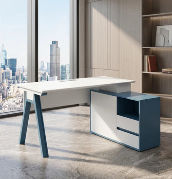 Magic Desk with Small Credenza Return Consumer KANO