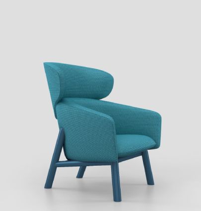 Mooi Armchair Consumer KANO Blue Fabric 8-10 Weeks