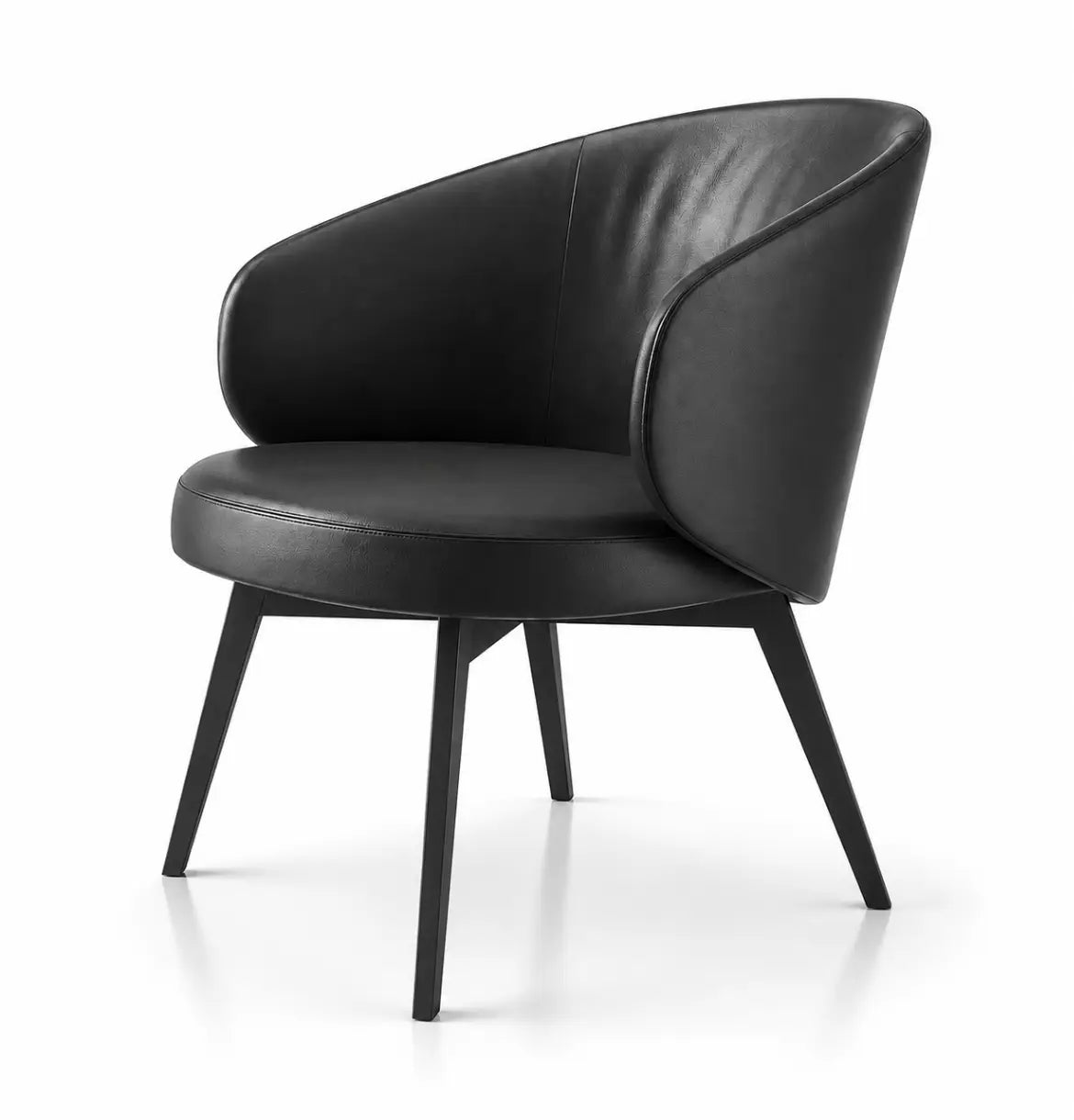 Moon Armchair in Leather Consumer KANO Black Vegan Leather 8-10 Weeks