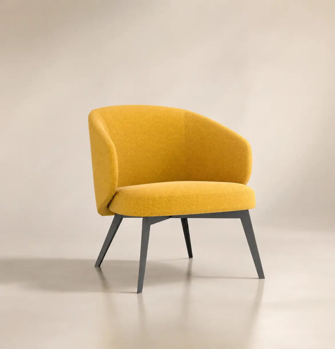 Moon Armchair in Fabric Consumer KANO Yellow Fabric 8-10 Weeks