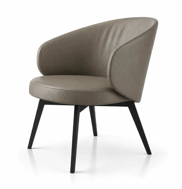 Moon Armchair in Leather Consumer KANO Coffee Vegan Leather 8-10 Weeks