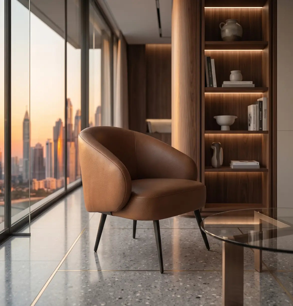 Moon Armchair in Leather Consumer KANO