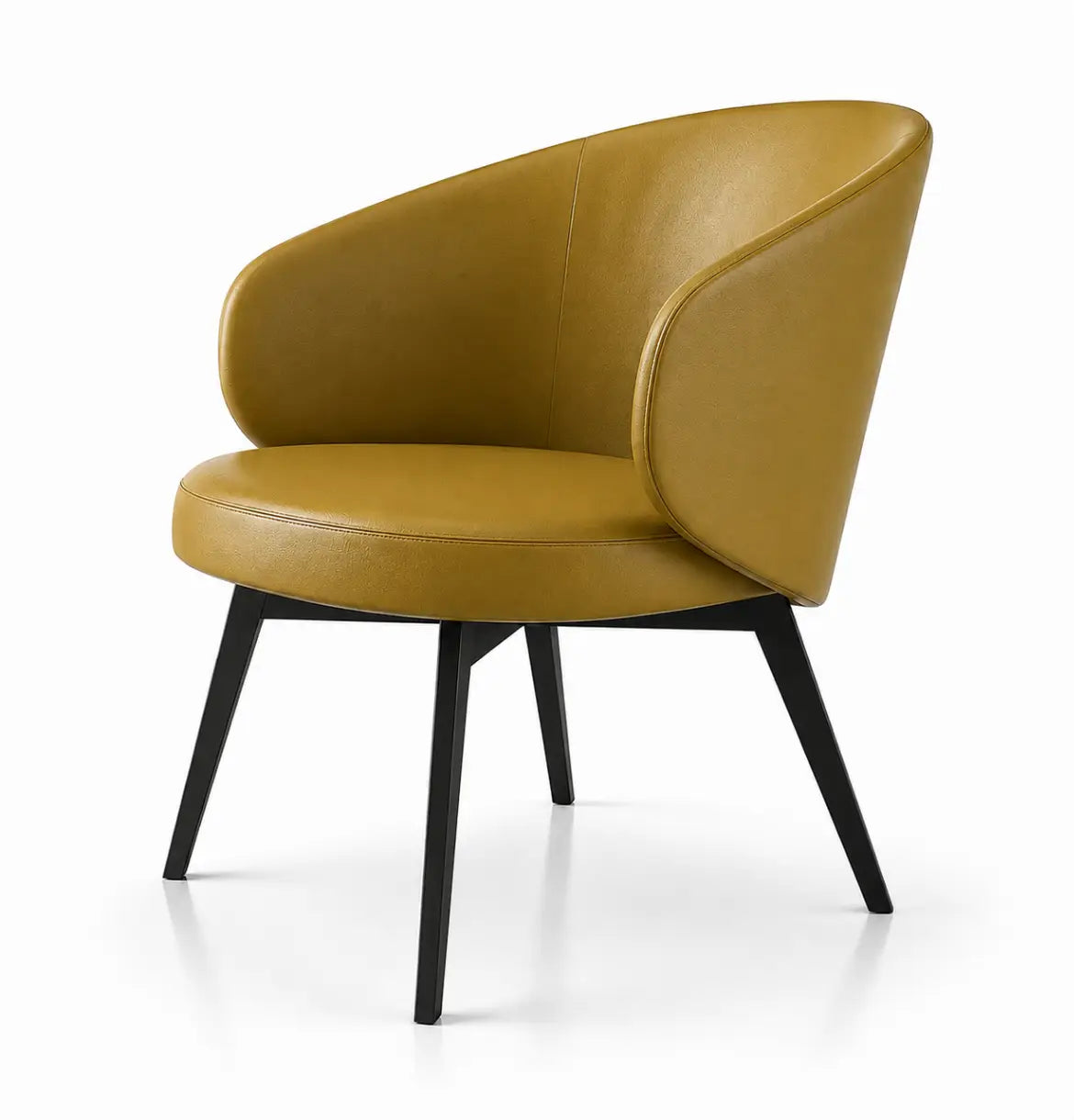 Moon Armchair in Leather Consumer KANO Yellow Vegan Leather 8-10 Weeks