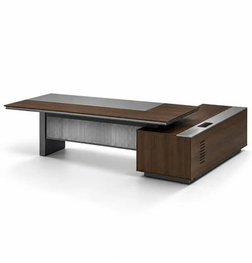 Mosky Executive Desk (4 Sizes) Consumer KANO CF08 Walnut Hairline 2000 8-10 Weeks