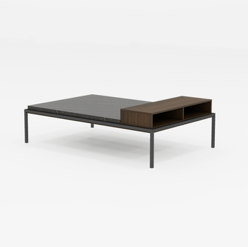 Mosky Square Centre Table Consumer KANO W1200 x D1200 x H420mm CF08 Walnut Hairline 8-10 Weeks