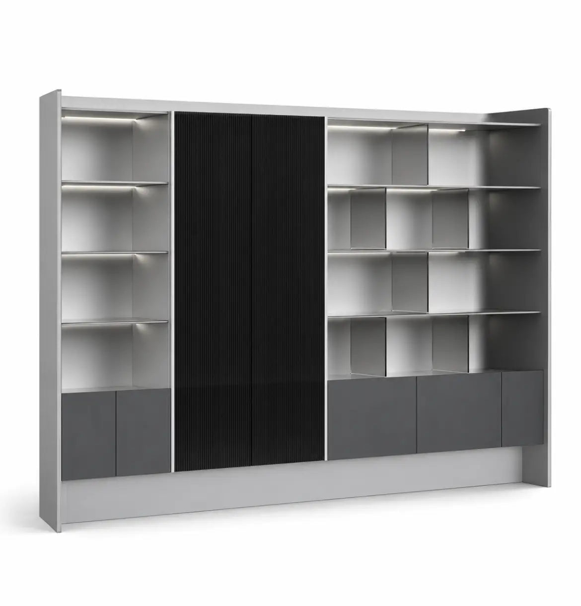 Neoflow Executive Wall Storage (3 Sizes) Consumer KANO CF29 Black Ashwood 3000 8-10 Weeks