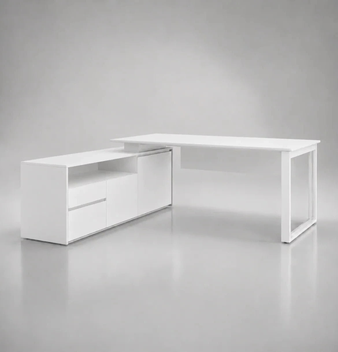 Noqi "O" Executive Desk with Credenza Consumer KANO