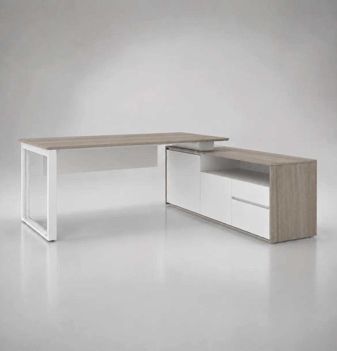 Noqi "O" Executive Desk with Credenza Consumer KANO