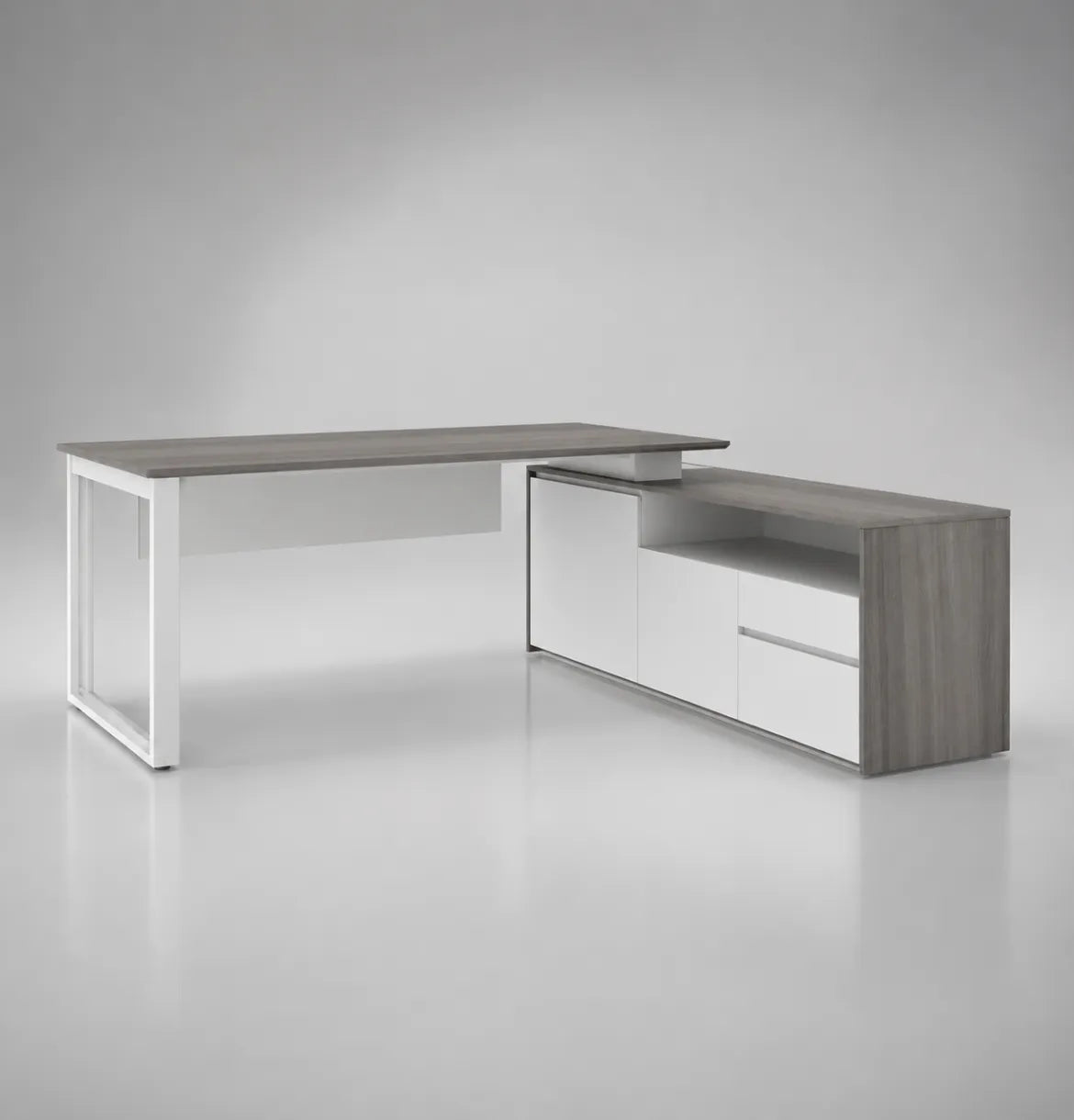 Noqi "O" Executive Desk with Credenza Consumer KANO