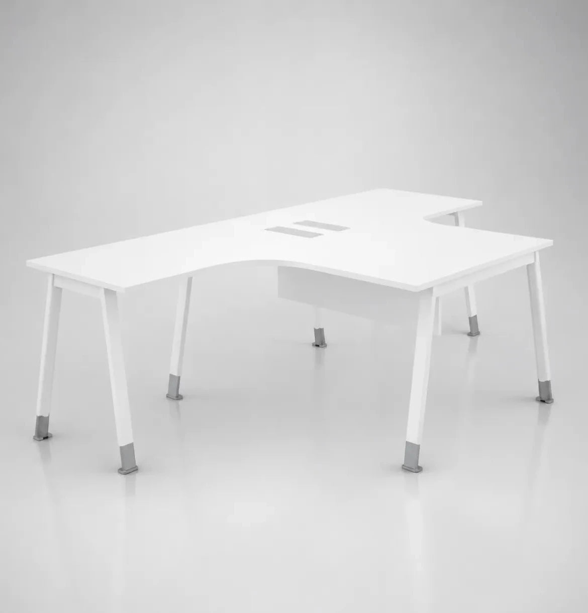 Noqi Cluster of 2 Pax L-Shape Desks (3 Types) Consumer KANO